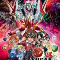 Постер аниме Отчаянные бойцы Бакуган: Вторжение гандэлианцев